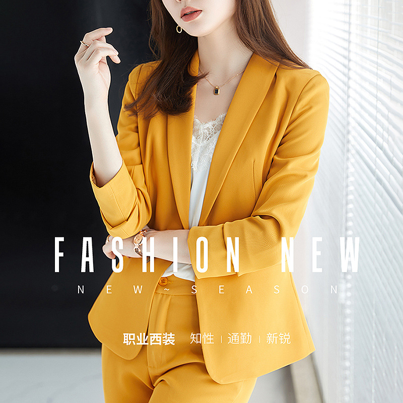 时尚气质，面试职业装西服西装外套正装套装高端工作服XZ-VV689
