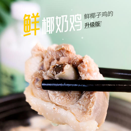 【已下架】可以喝的神仙水 把椰奶鸡餐厅开到家 20%生榨鲜椰肉+80%生榨纯椰子水、搭配每天鲜宰文昌鸡 当天订单当天鲜肉  | 大厨小主 鲜椰奶鸡2人份 [福利品] 商品图0