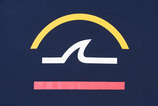 鲨鱼 鱼鳍弧形线条纯棉 圆领短袖T恤 特惠 PSS118 商品图10