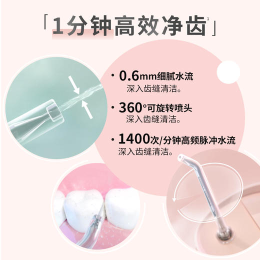 飞利浦sonicare便携式冲牙器 HX3331-02 商品图3