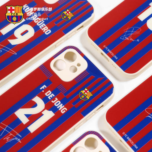 巴塞罗那俱乐部官方商品丨巴萨球衣签名款手机壳德荣钢化玻璃壳 商品图3