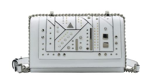 【直发】KH Design明治女包时尚潮牌朋克风铆钉小方包小众轻奢斜挎包单肩 商品图1