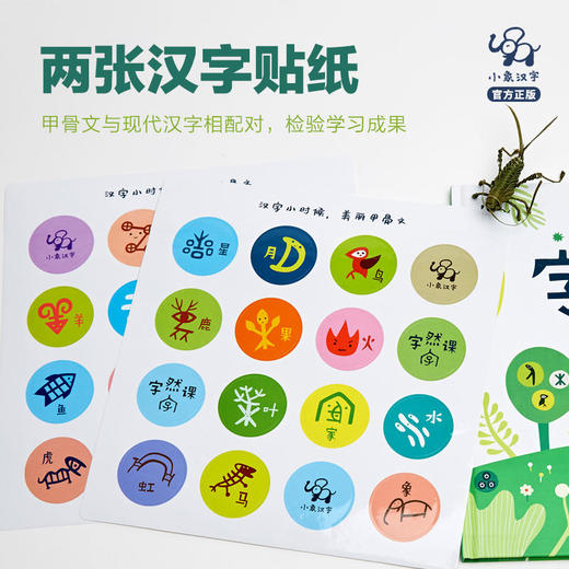 字然课1&字然课2（下单字然课1+2赠布袋）全2册汉字绘本，学得快、更易懂 商品图4