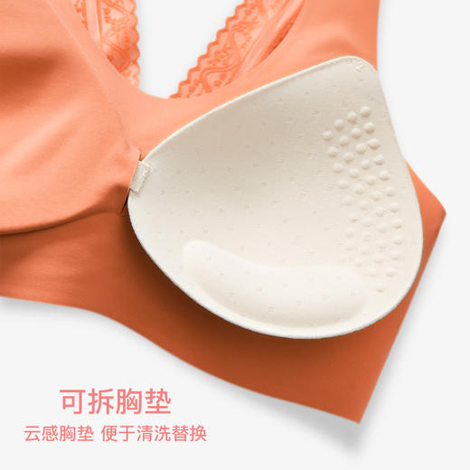 爱帝女士光面文胸无痕蕾丝美背式文胸 商品图6