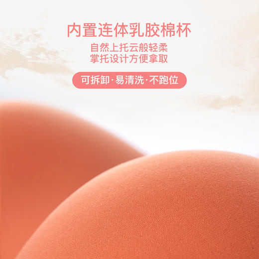 爱帝女士光面文胸无痕蕾丝美背式文胸 商品图4