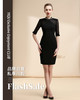 【特惠】YIQU |“风华绝代”旗袍连身裙（简约黑）PT 商品缩略图0