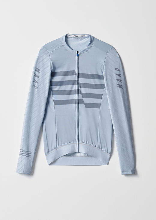MAAP 男士 Emblem Pro Hex Jersey LS Vapor Blue 长袖骑行服 商品图1