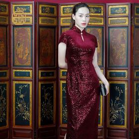 3F FENGXI凤禧 凤禧丝绒旗袍