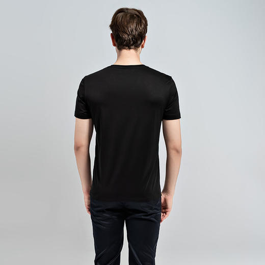 GOOD LUCK/德鲨棉质弹力舒适三色可选圆领短袖T恤BY13518 商品图8