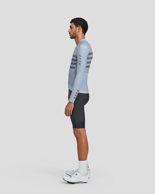 MAAP 男士 Emblem Pro Hex Jersey LS Vapor Blue 长袖骑行服 商品图3
