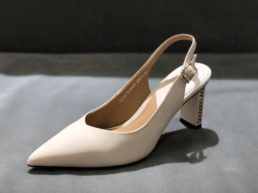 IUIU SECOND夏季简约时尚细跟牛皮尖头空凉凉鞋 商品图2