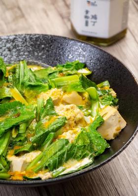 青椒鸡丁豆腐盖饭