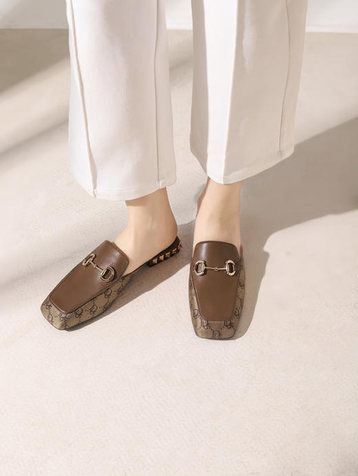 IUIU SECOND夏季穆勒拖时尚马衔扣拖鞋 商品图4