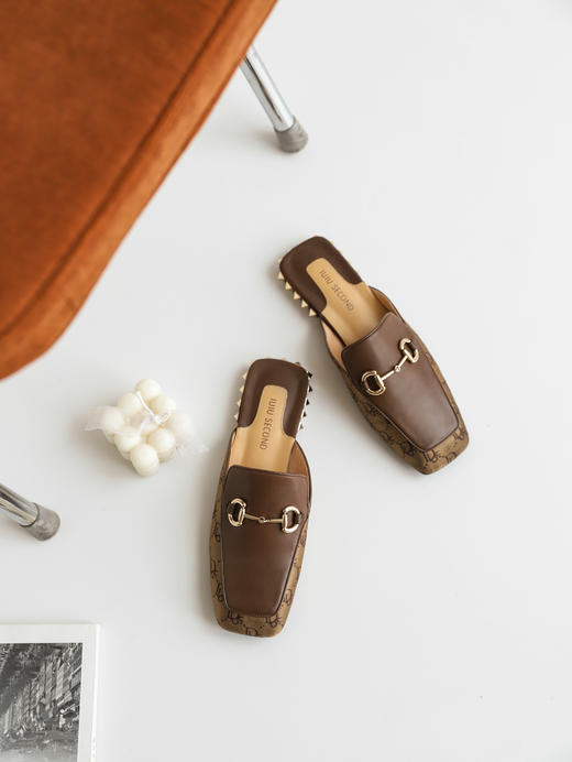 IUIU SECOND夏季穆勒拖时尚马衔扣拖鞋 商品图1