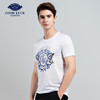 GOOD LUCK/德鲨质感精梳棉弹力舒适精致图案圆领短袖T恤FY13553 商品缩略图1