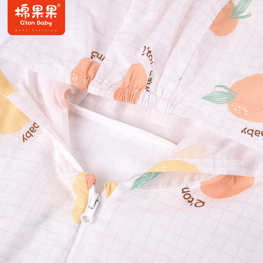 棉果果夏季女童纯棉印花长袖外套薄款透气M222100222298 商品图4