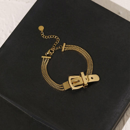 Oflye潮流饰品 手链女潮流独特简约ins小众设计复古手饰个性冷淡风首饰 商品图2