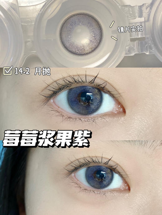 【月抛】莓莓紫·Ginomii丨14.2mm（月抛/2片装） 商品图0