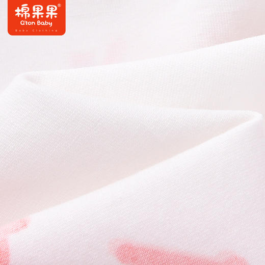 棉果果夏季女童纯棉落肩短袖T恤M222140222252 商品图5