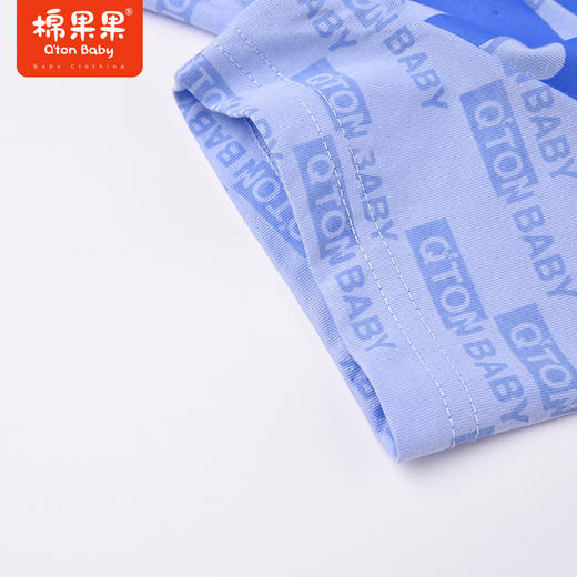 棉果果夏季男童字母纯棉满印短袖T恤时尚M212140222350 商品图4