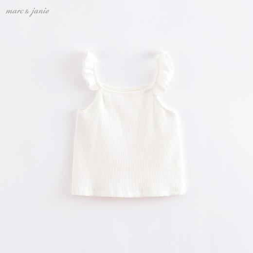 马克珍妮夏装新款 女童木耳边针织吊带背心220876 商品图2