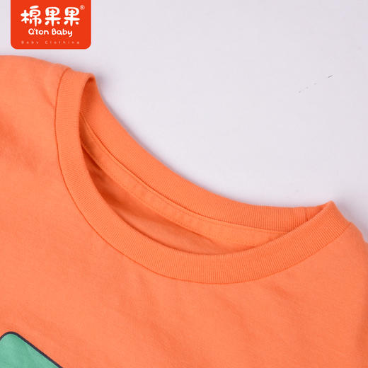 棉果果夏季男童纯棉短袖T恤柔软亲肤时尚M212140222319 商品图2