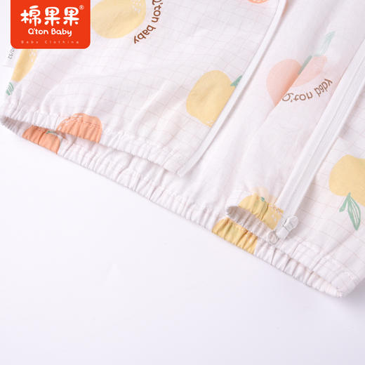 棉果果夏季女童纯棉印花长袖外套薄款透气M222100222298 商品图2