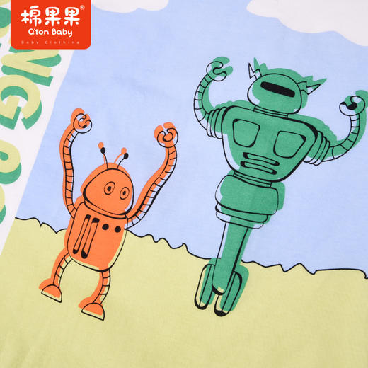 棉果果夏季男童纯棉短袖T恤M212140222327 商品图2