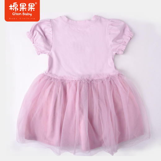 棉果果夏季女童纯棉纱纱短袖连衣裙M222701422305 商品图6