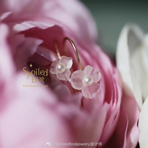 SpoiledBrat Jewelry春日之花粉晶耳环 商品图0