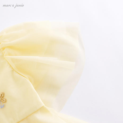 【打折】马克珍妮夏装新款裙子 女童刺绣网纱蝴蝶袖连衣裙220980 商品图3