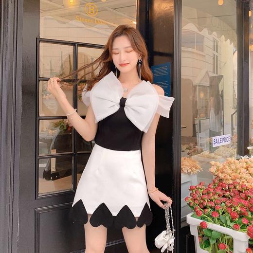 张心子【蝴蝶少女】蝴蝶结吊带礼服2022夏季女装新款性感露背上衣 U2202261 商品图2
