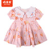 棉果果夏季女童纯棉大翻领短袖连衣裙M222701222301 商品缩略图8