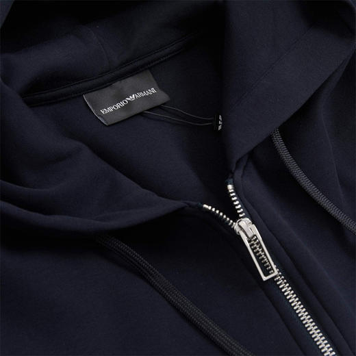 EMPORIO ARMANI 阿玛尼 拉链连帽 男士卫衣 蓝色 3L1MFF 1JHSZ 0948 商品图2