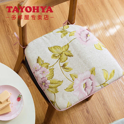 多样屋花锦绣防滑椅垫方形餐桌椅垫椅子坐垫田园风 商品图0