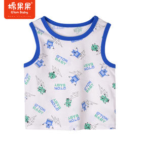 棉果果夏季男童纯棉满印背心M212170222323