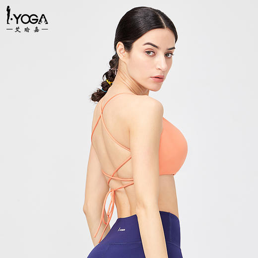 IYOGA 艾瑜嘉 美背裹胸小胸内衣女夏季薄款无钢圈运动健身速干性感绑带透气文胸 BRA074 商品图6