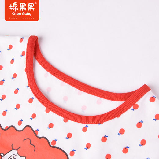 棉果果夏季女童纯棉网纱假两件短袖T恤M222140222254 商品图2