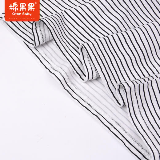 棉果果夏季男童纯棉条纹短袖T恤M212140222269 商品图2