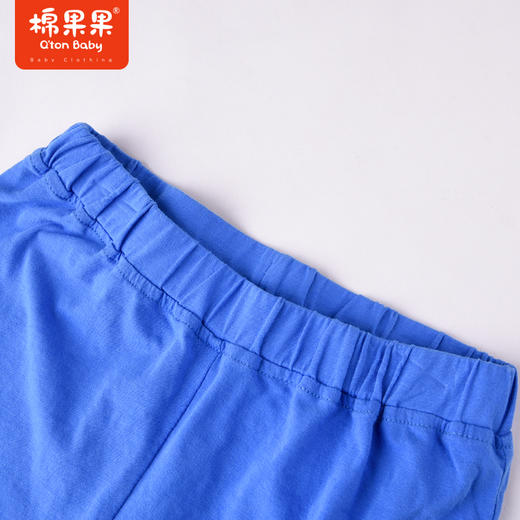 棉果果夏季男童纯棉针织七分工装裤M212201222275 商品图5
