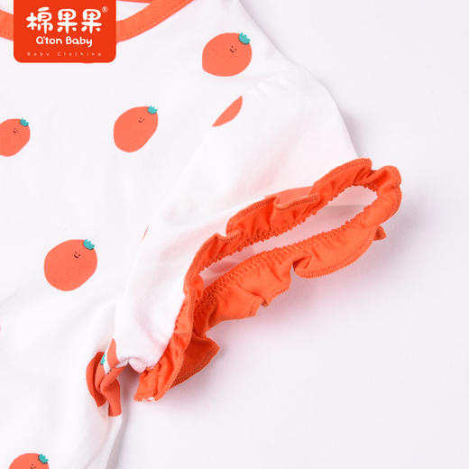 棉果果夏季女童纯棉印花短袖T恤M222140222284 商品图2