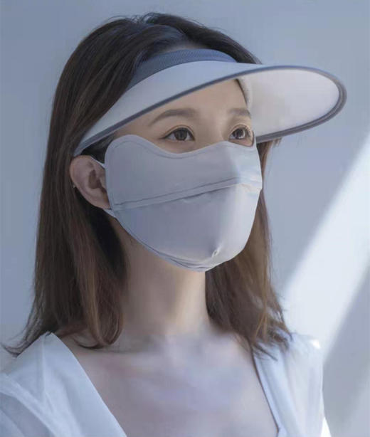 「夏季冰丝防晒口罩！数款颜色可选」夏季冰丝防晒口罩女 居家日用遮阳面罩护脸骑行防尘面纱护眼角脸罩配饰 商品图7