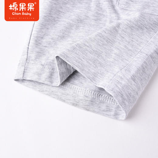 棉果果夏季男童纯棉针织七分工装裤M212201222274 商品图2