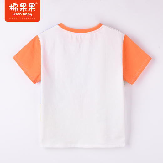 棉果果夏季男童纯棉短袖T恤M212140222327 商品图6