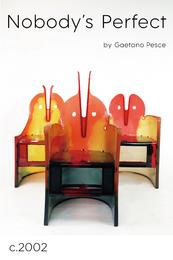 加埃塔诺·佩谢:《人无完人》展览主题海报 不完美椅