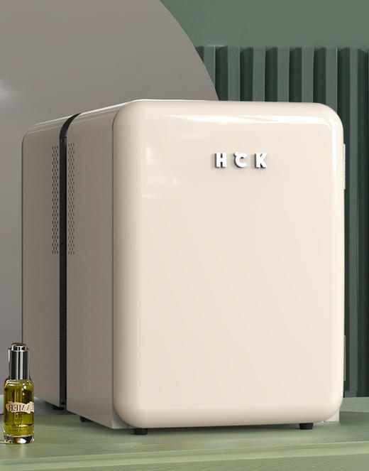 HCK哈士奇 BC-40RSA复古小冰箱家用单门小型客厅卧室静音节能冷藏 商品图0