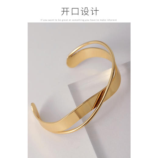 Oflye潮流饰品 金属复古手链女ins小众设计气质简约欧美时尚冷淡风手饰 商品图1