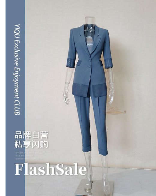 YIQU |“锥形”裤（灰色） 商品图0