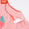 棉果果夏季女童纯棉莫代尔条纹短袖T恤M222140222253 商品缩略图3