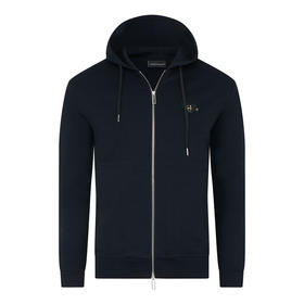 EMPORIO ARMANI 阿玛尼 拉链连帽 男士卫衣 蓝色 3L1MFF 1JHSZ 0948
